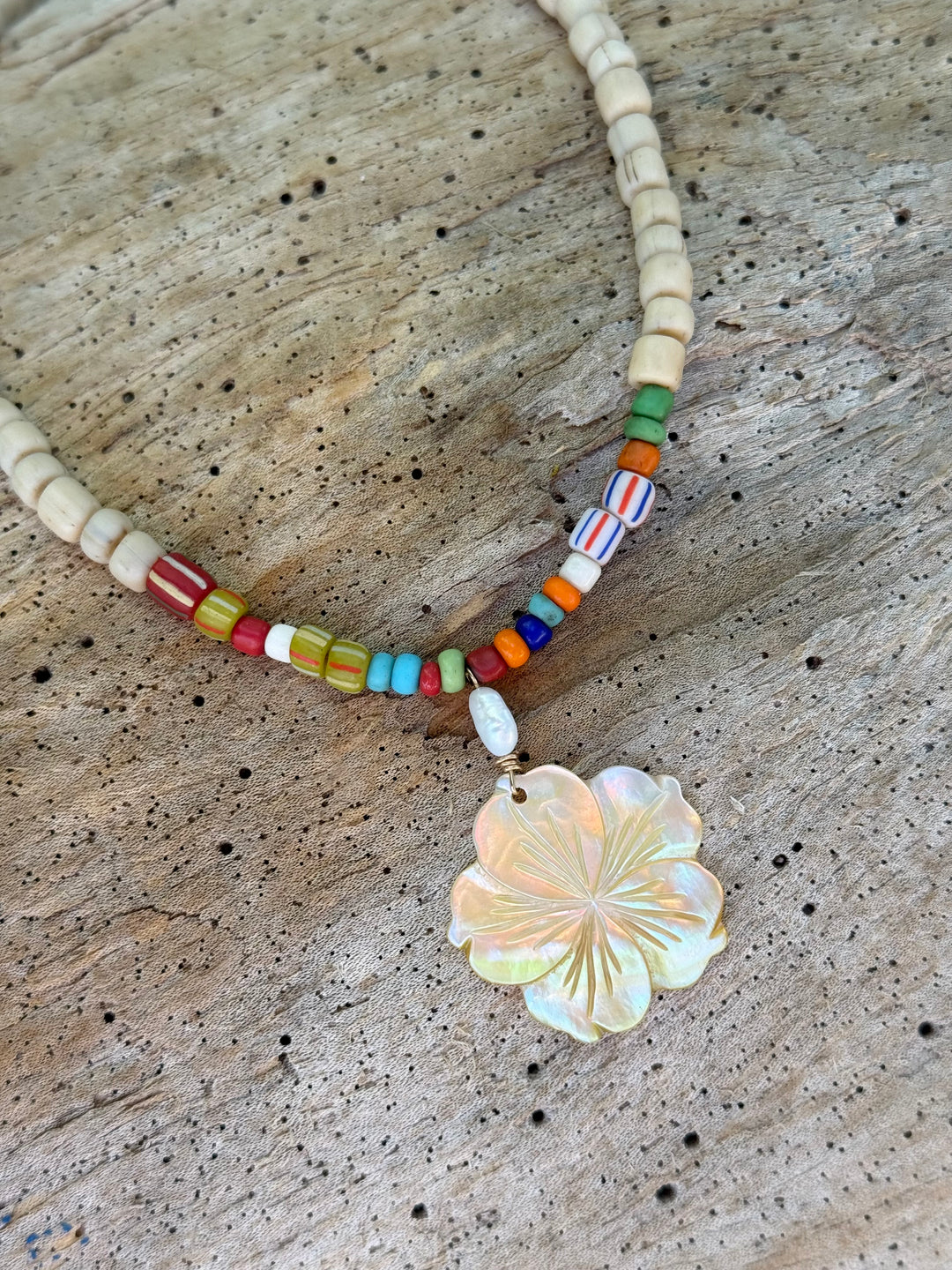 Lara L Coastal Bloom Necklace