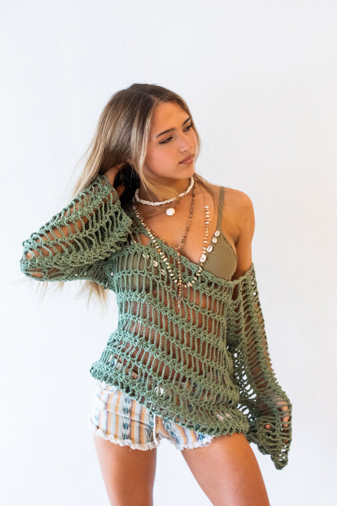 Earthy Crochet Sweater