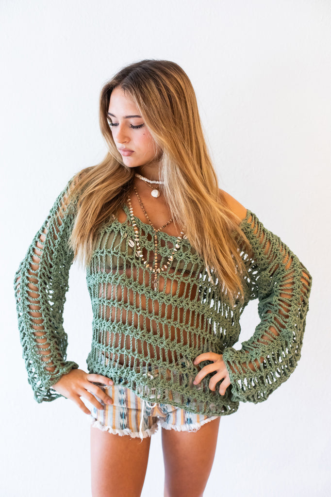 Earthy Crochet Sweater