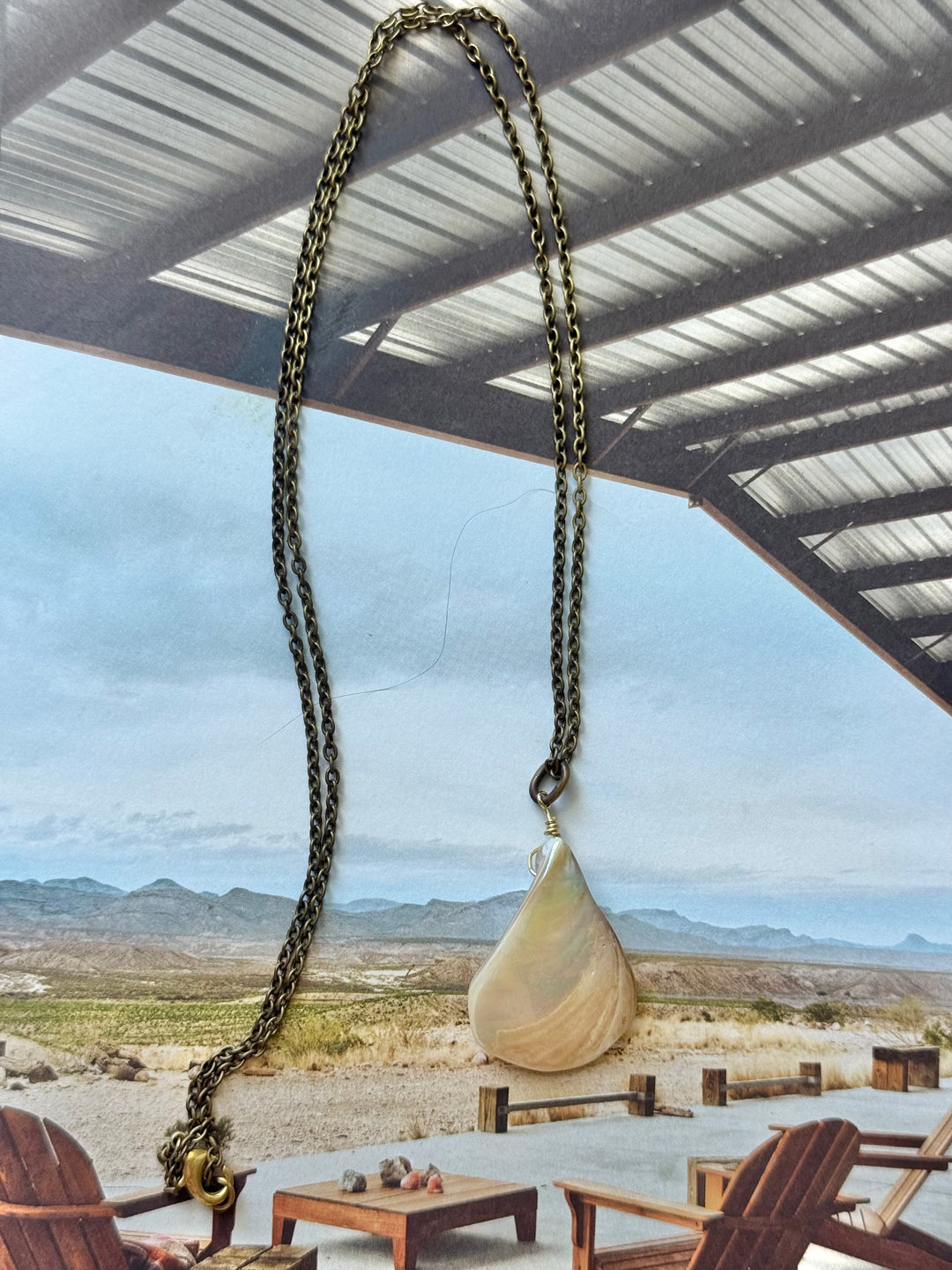 Lara  L Desert Shell necklace ( from our Desert collection)