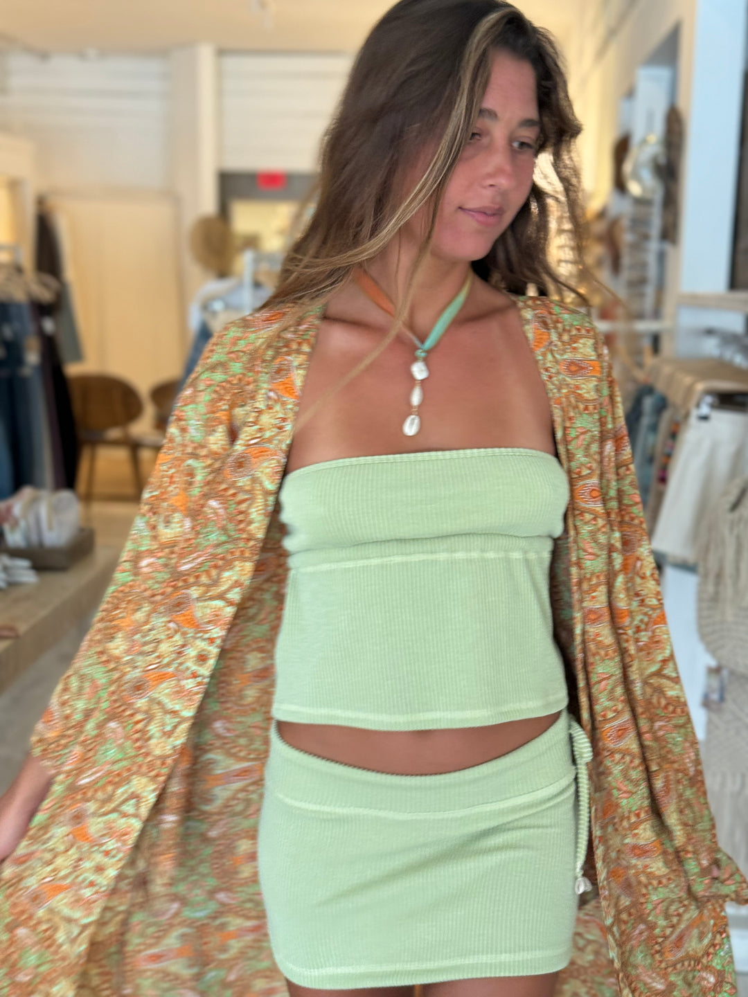 Mia strapless top