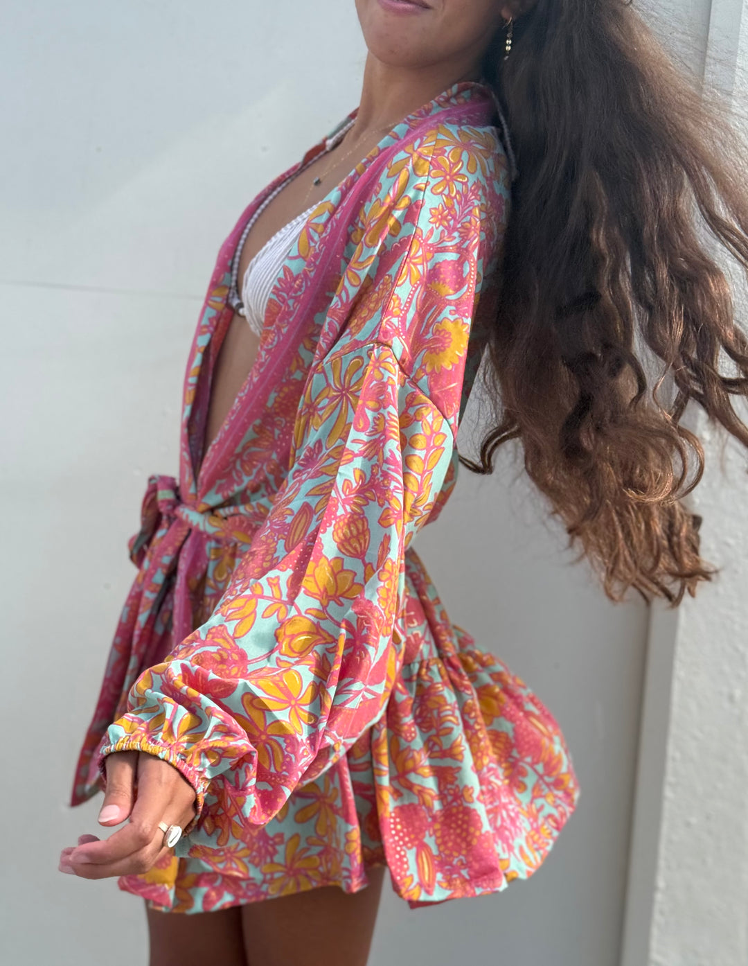 Soleil Kimono – Coral Pink
