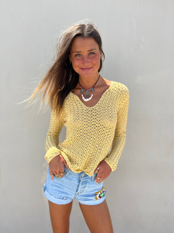 Preloved cold water creek crochet sweater