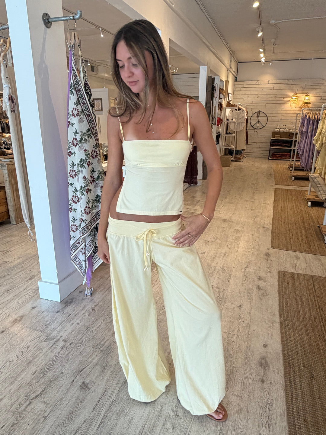 Golden Flow Gauchos Pants