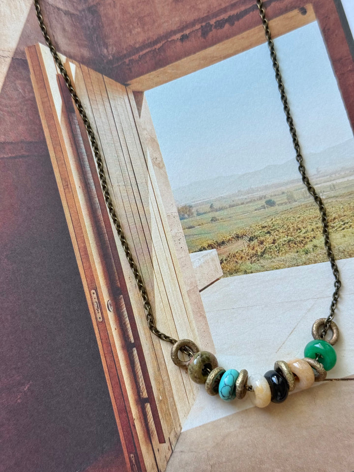 Lara L Desert stones necklace ( from our Desert Collection)