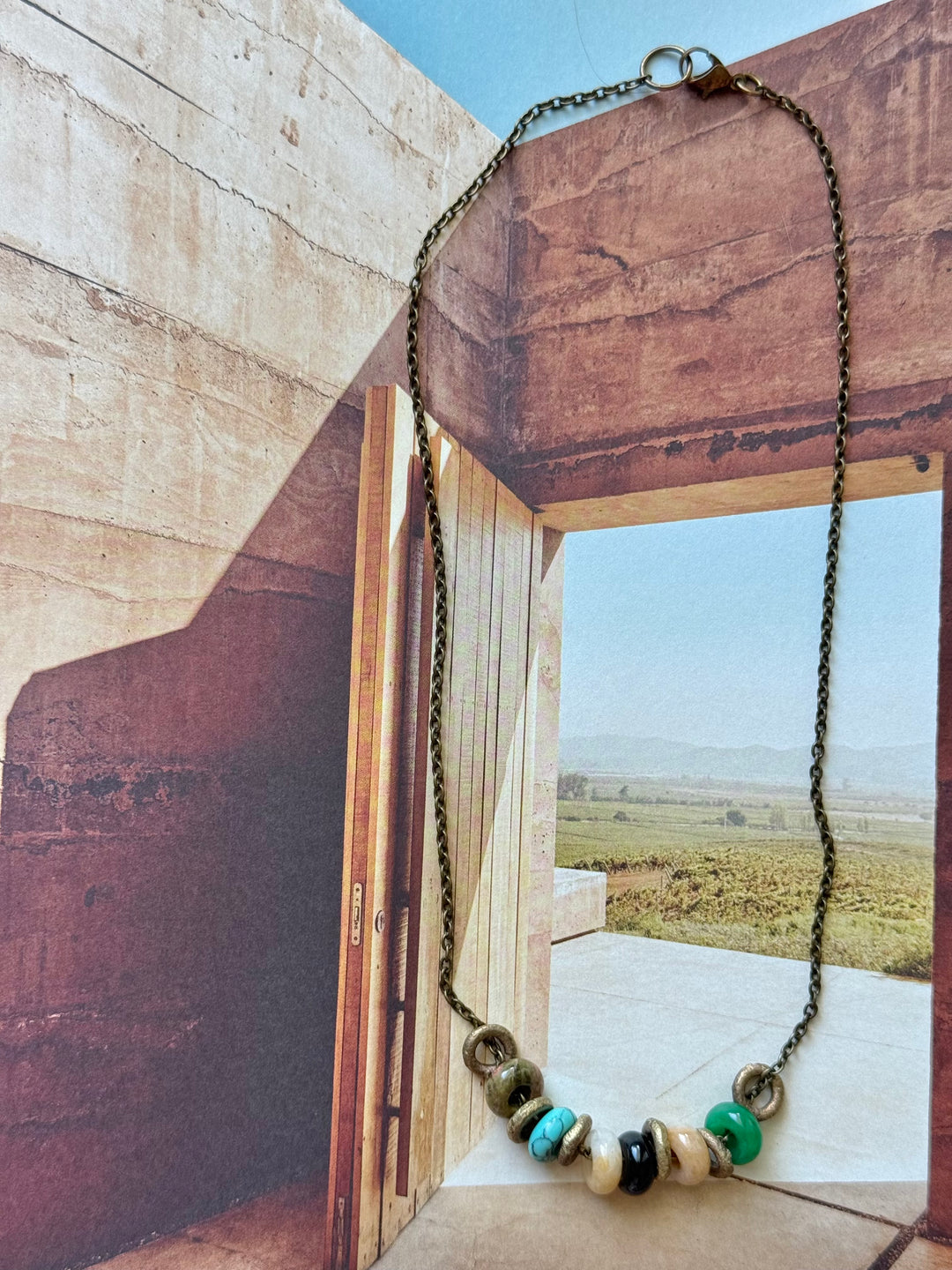 Lara L Desert stones necklace ( from our Desert Collection)