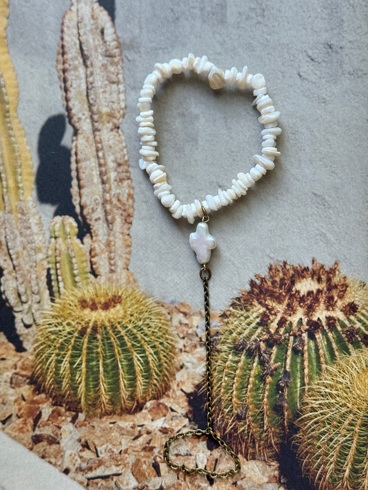 Lara L Desert Pearl Handchain ( from our desert collection)