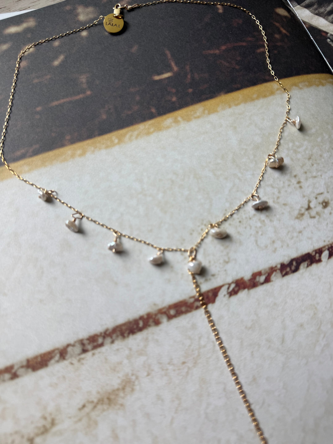 Lara L Nalu Lariat Necklace