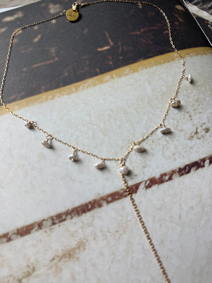 Lara L Nalu Lariat Necklace