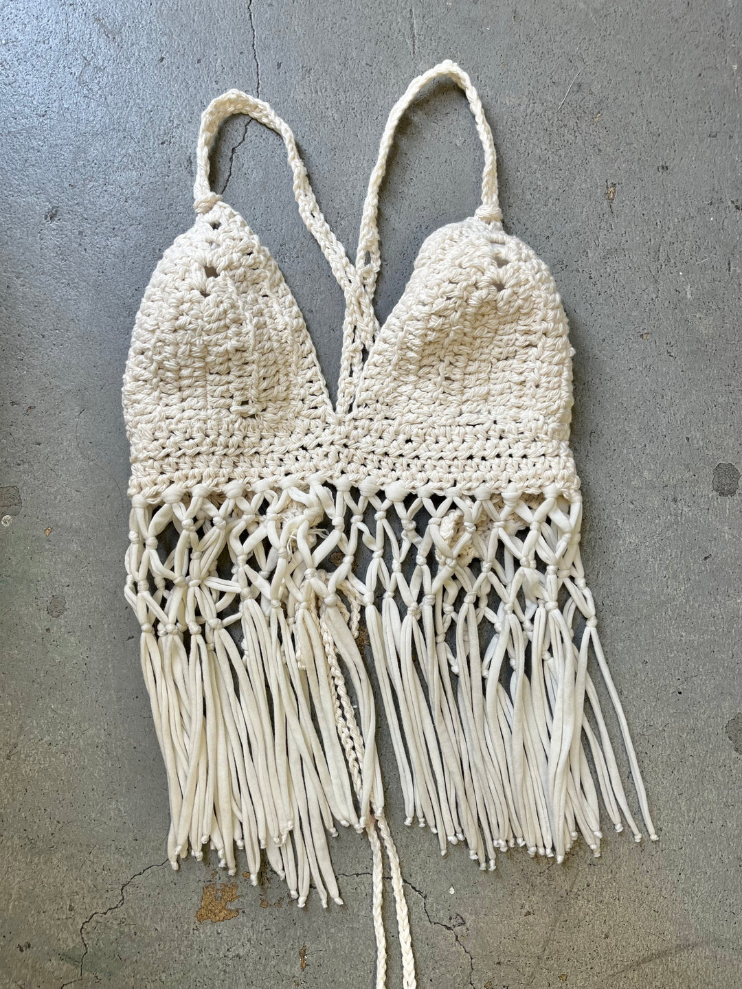 Coachella Crochet Top in Off White