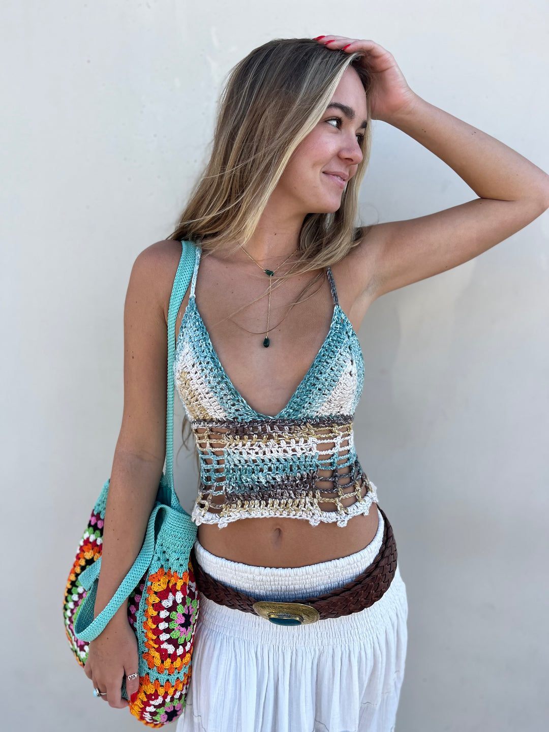 Talking To The Moon Crochet Top