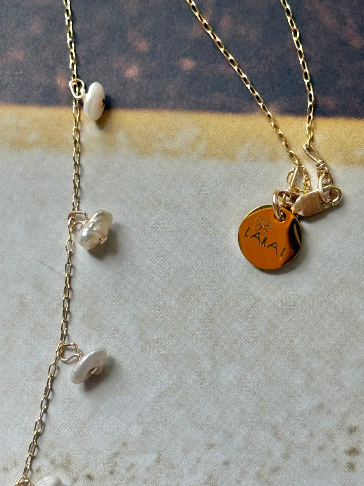 Lara L Nalu Lariat Necklace