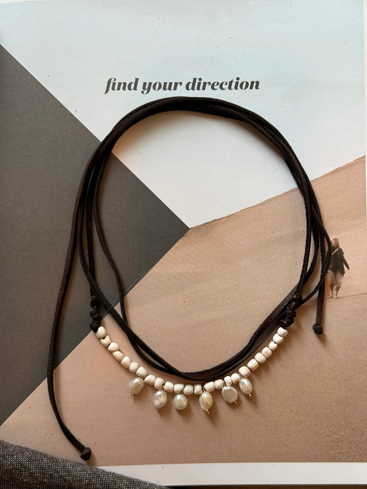 Lara L. Nomad Pearl Wrap Necklace