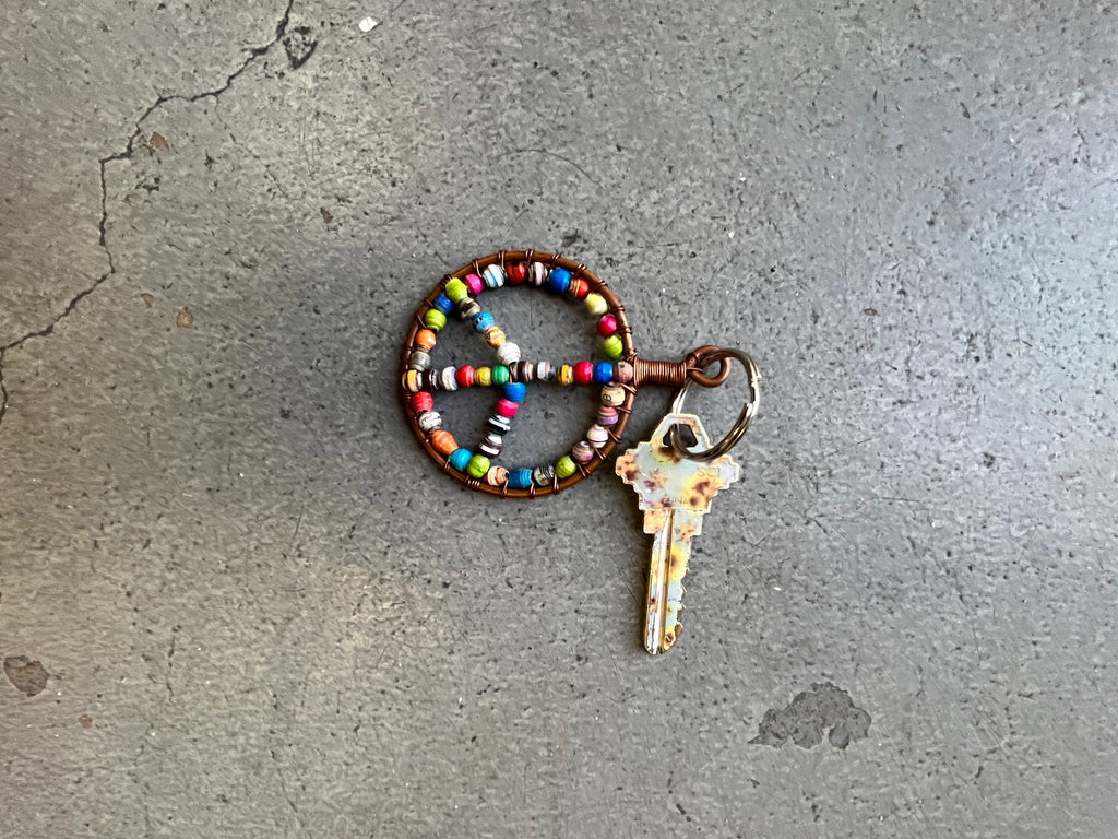 Peace & Love key chain