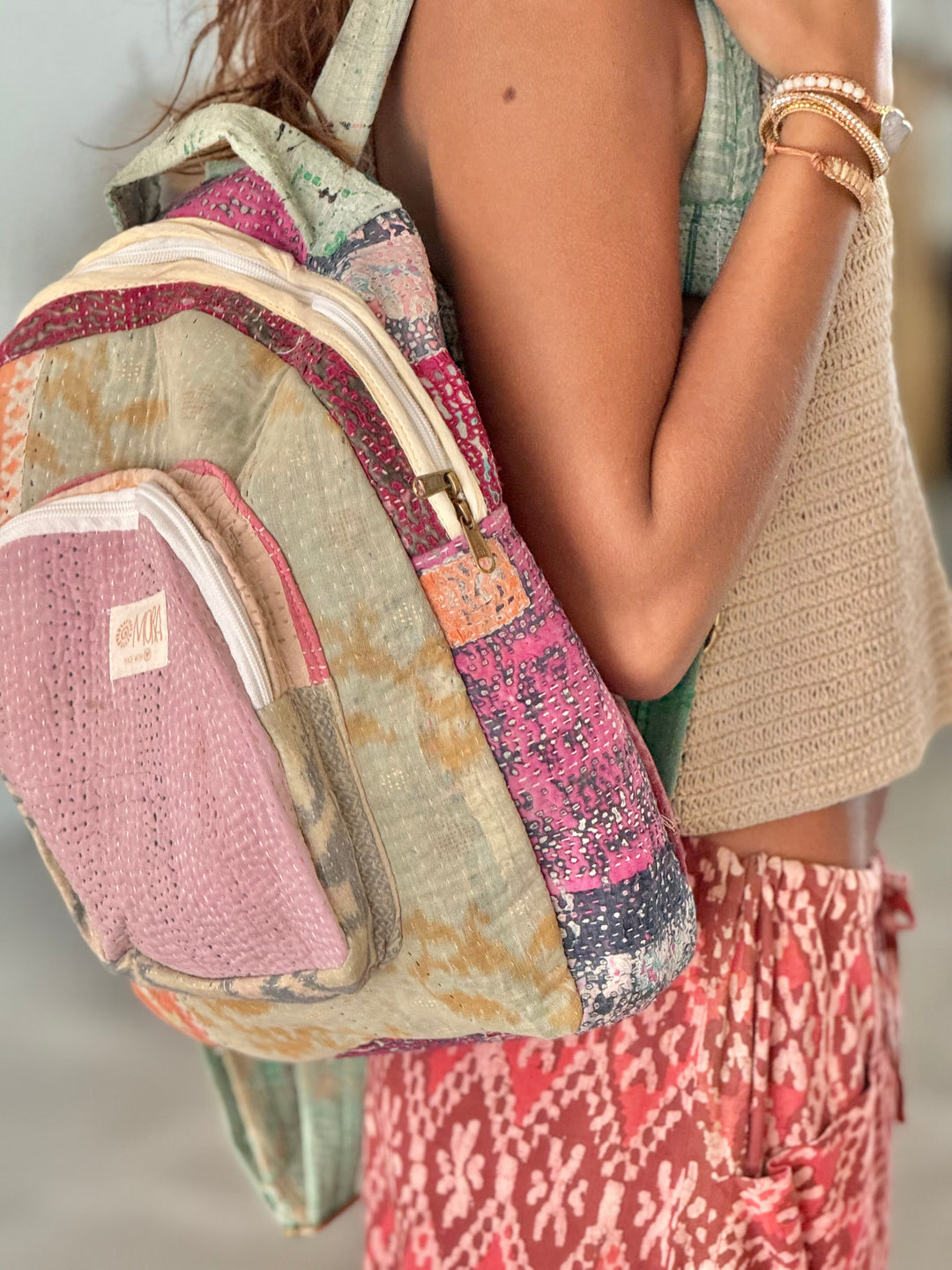 Wanderlust Patchwork Backpack