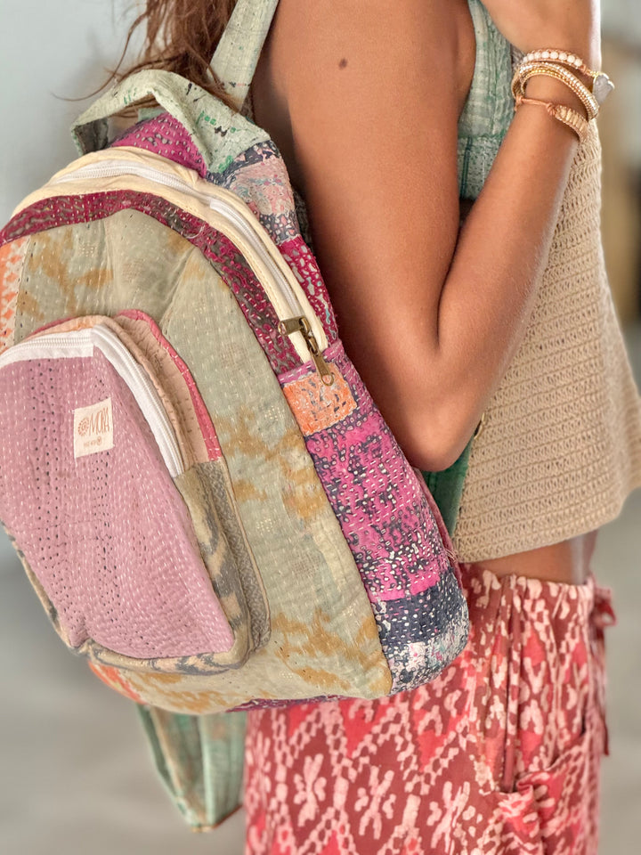 Wanderlust Patchwork Backpack