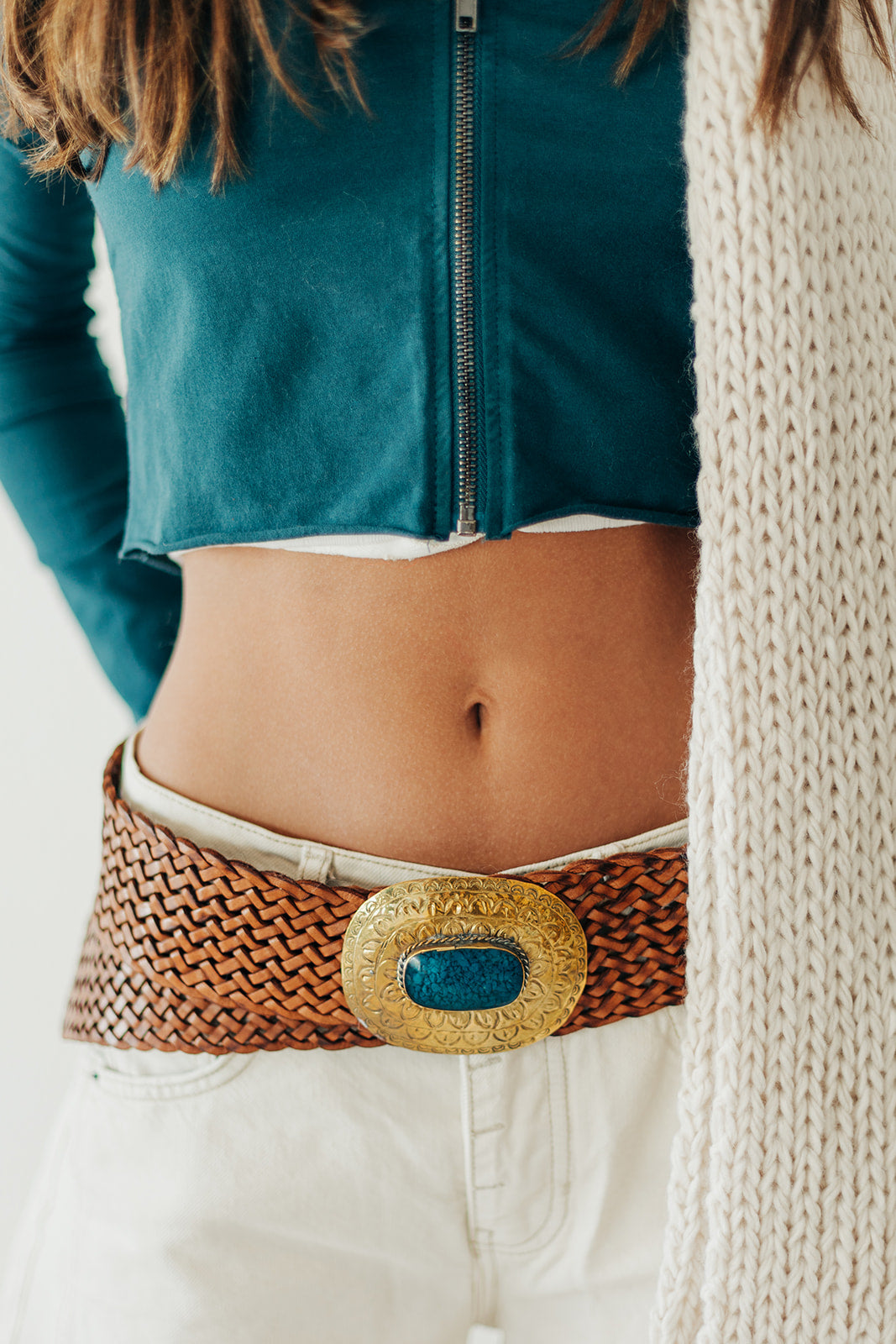emerald woven belt Belts main image 4
