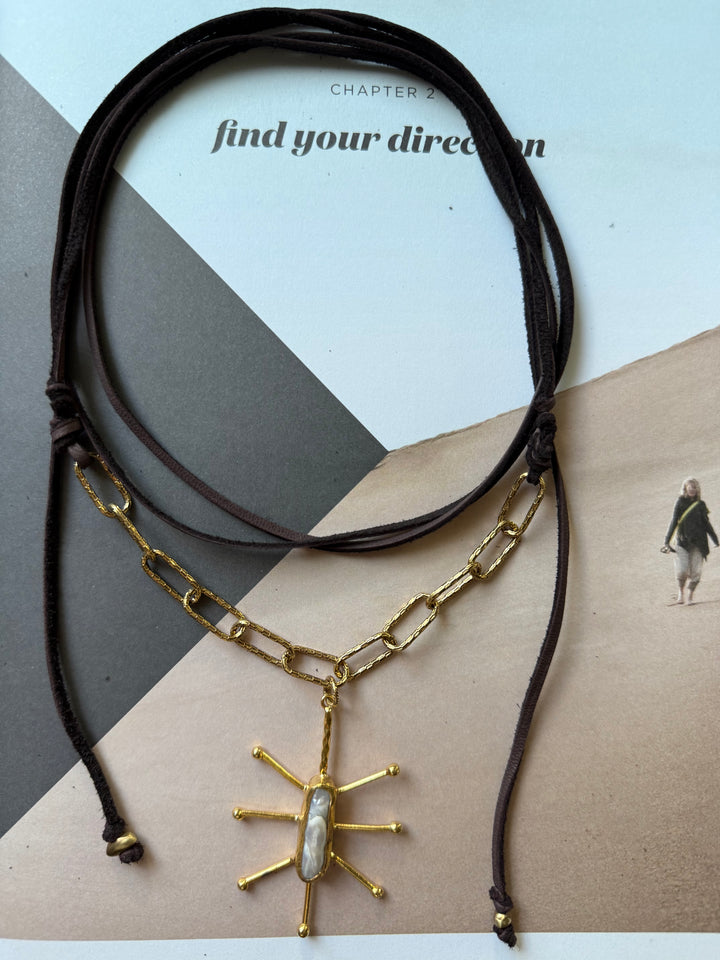 Lara L.Golden Sol Necklace