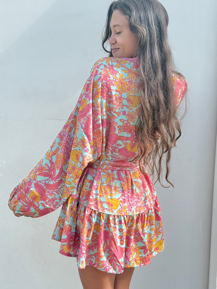 Soleil Kimono – Coral Pink