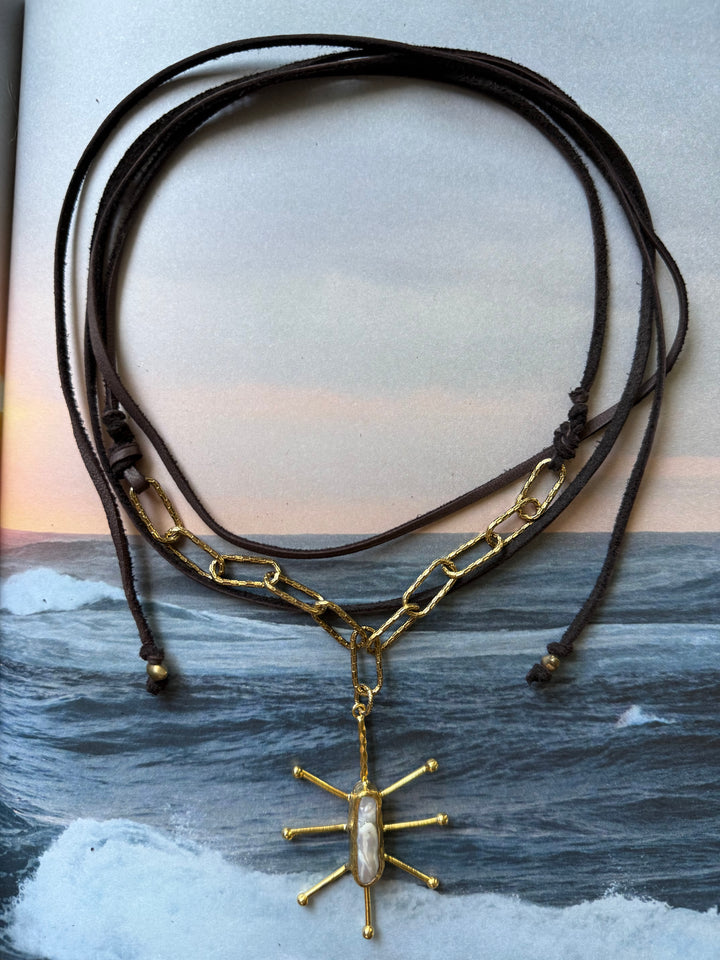 Lara L.Golden Sol Necklace