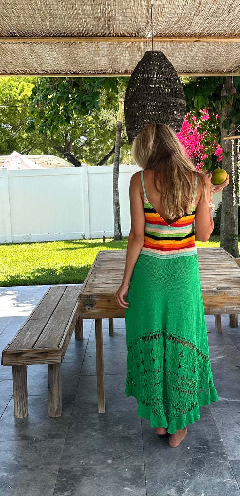 Emerald Scape Maxi Skirt