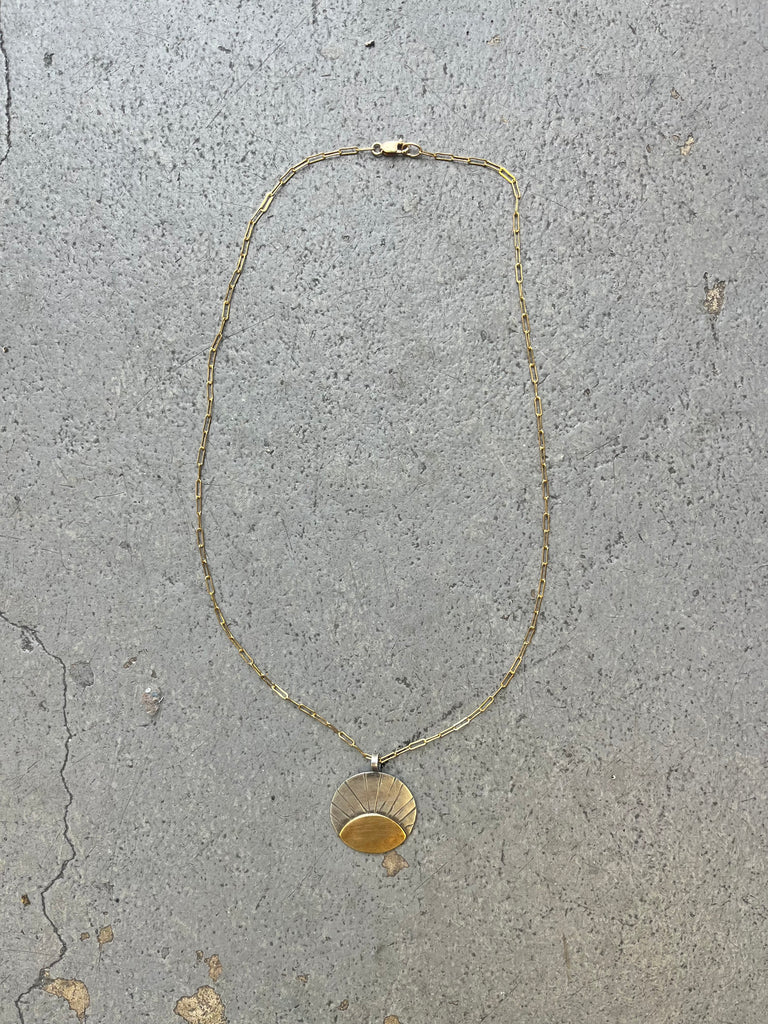 Sunshine Necklace Gold Filled Chain