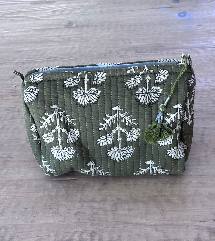 Green Block Print Bag