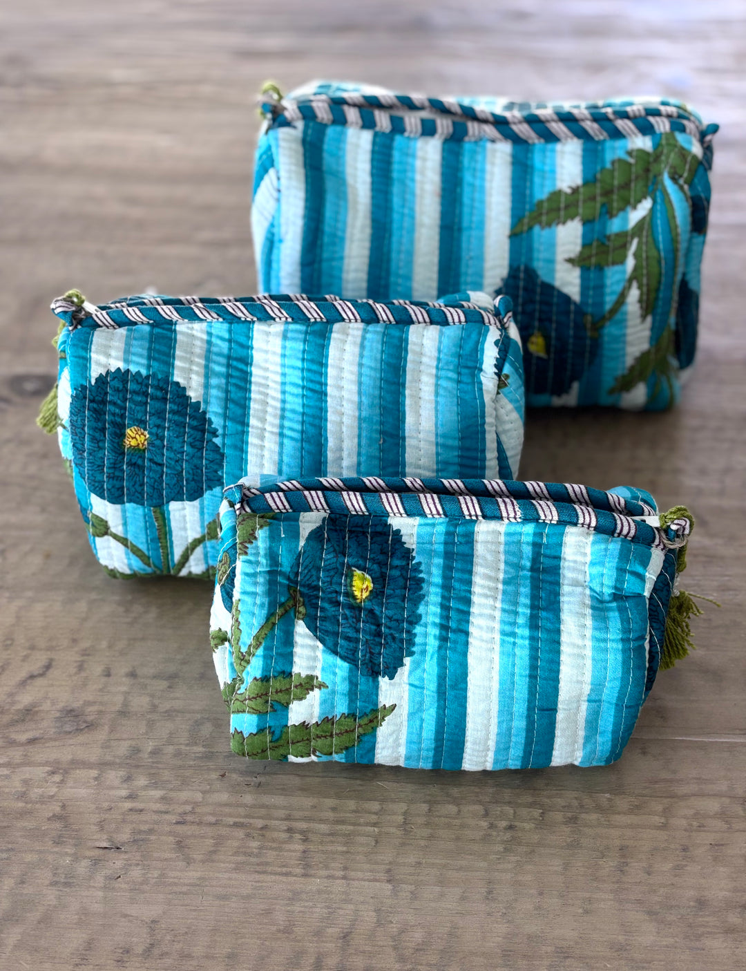 Stripe me Happy Block Print Bag