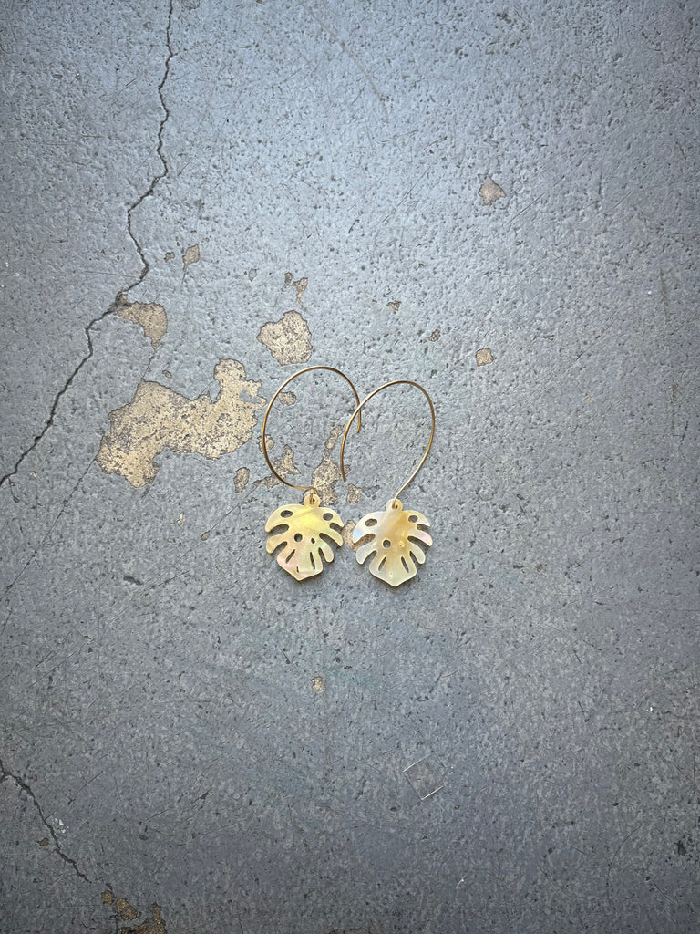 Monstera Leaf Earrings