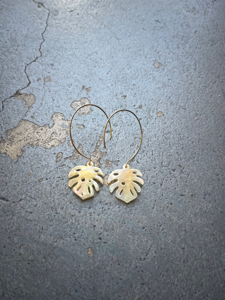 Monstera Leaf Earrings