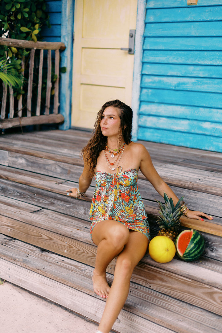 Tropic Spirit Glow Mini Skirt