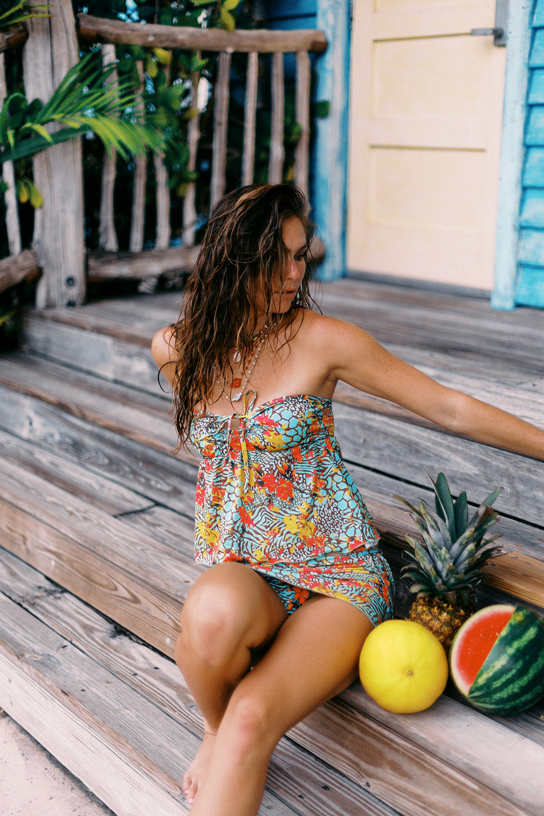 Tropic Spirit Glow Mini Skirt