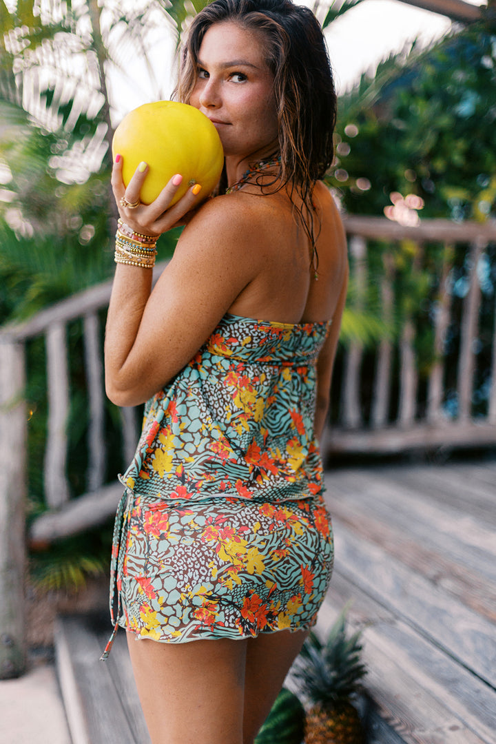 Tropic Spirit Glow Mini Skirt