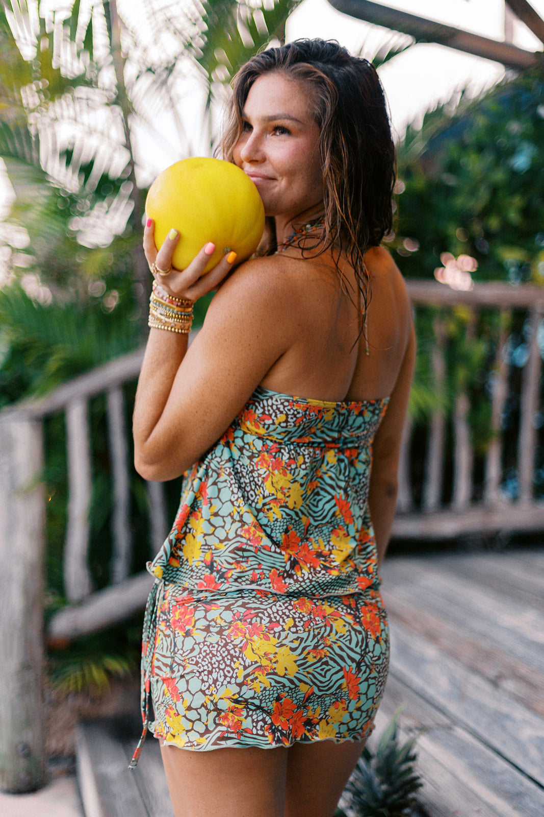 Tropic Spirit Glow Mini Skirt