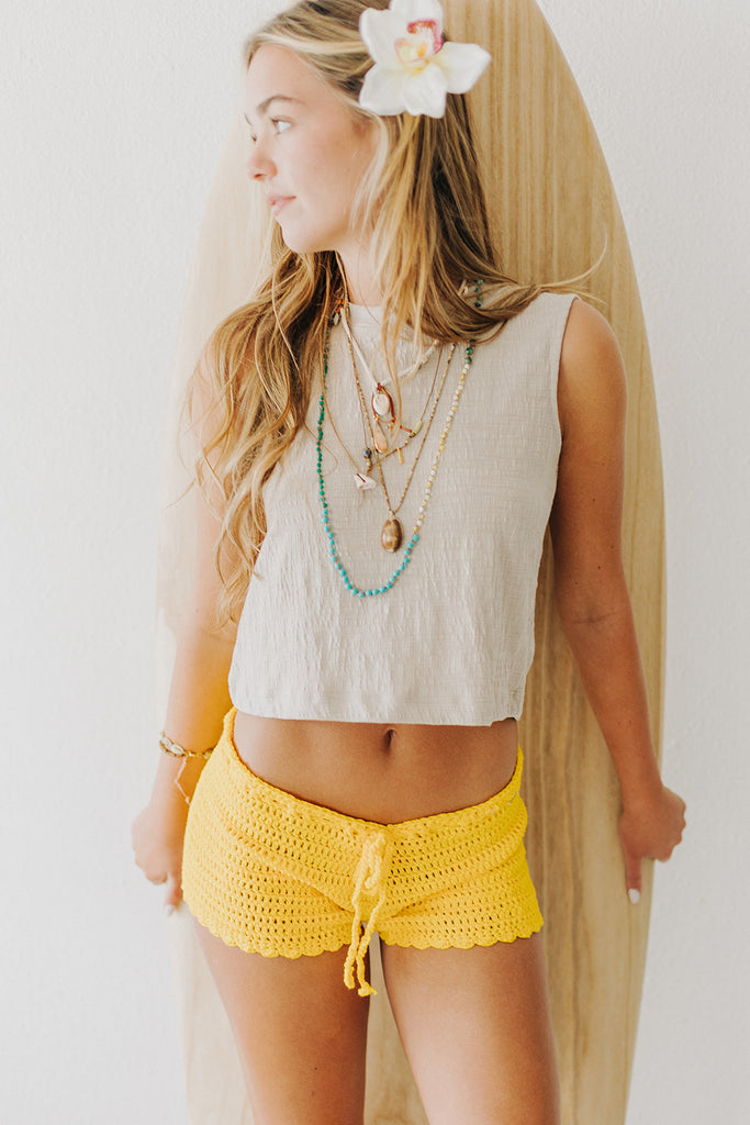 Back in Action Crochet Short
