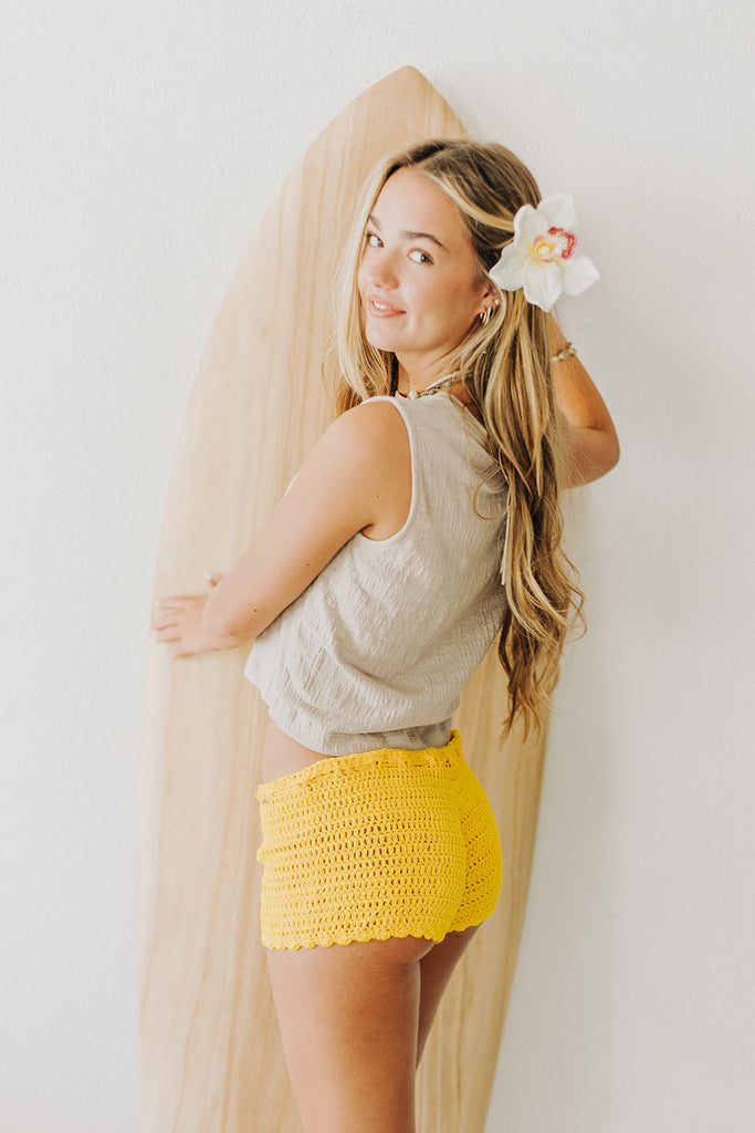 Back in Action Crochet Short