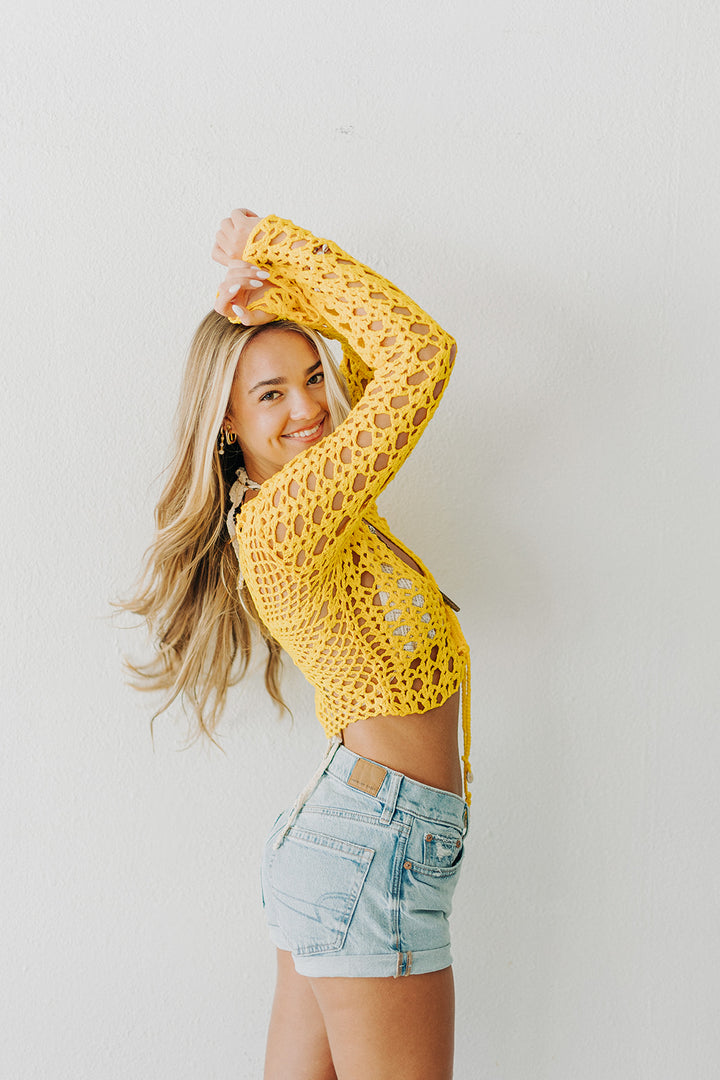 Back in Action Crochet Top