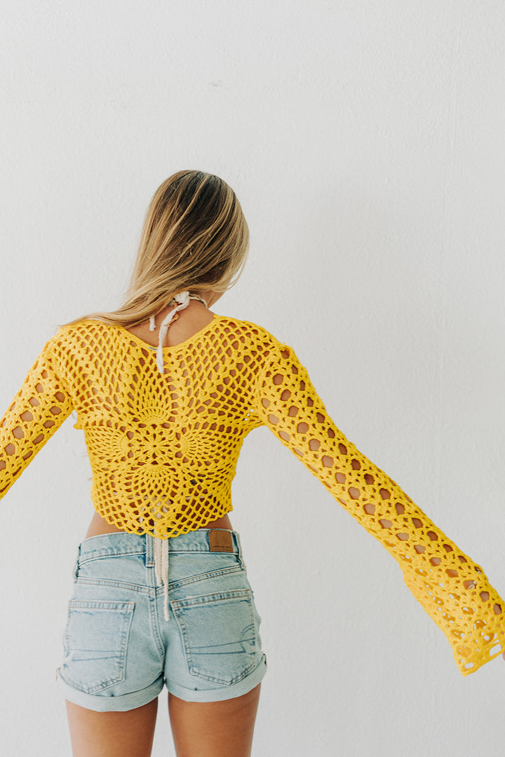 Back in Action Crochet Top
