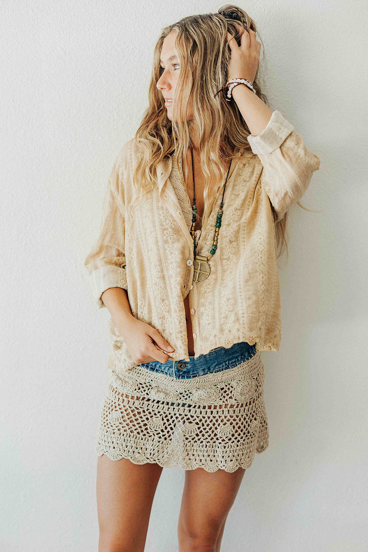 Lace Patchwork Blouse