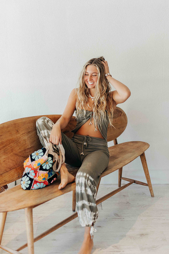 Palm Haze Gaucho Pants