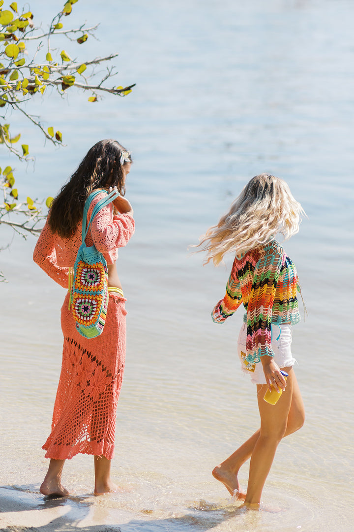 Peach Escape Maxi Skirt