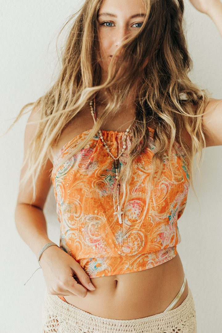 Apricot Bloom Top
