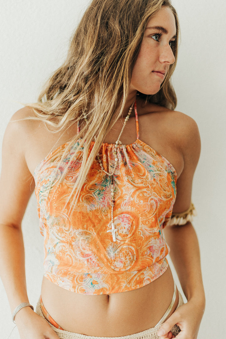 Apricot Bloom Top