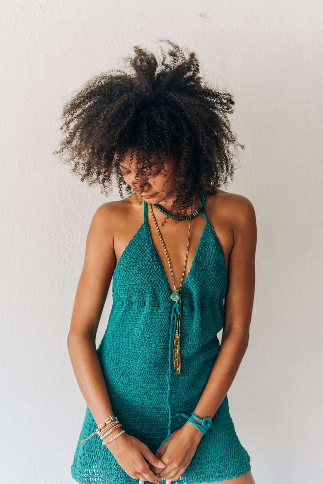 Sarah Crochet Mini Dress