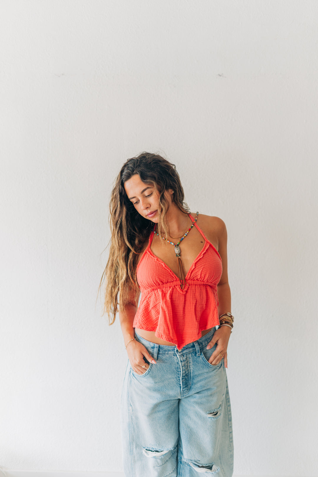 Love in Coral Top