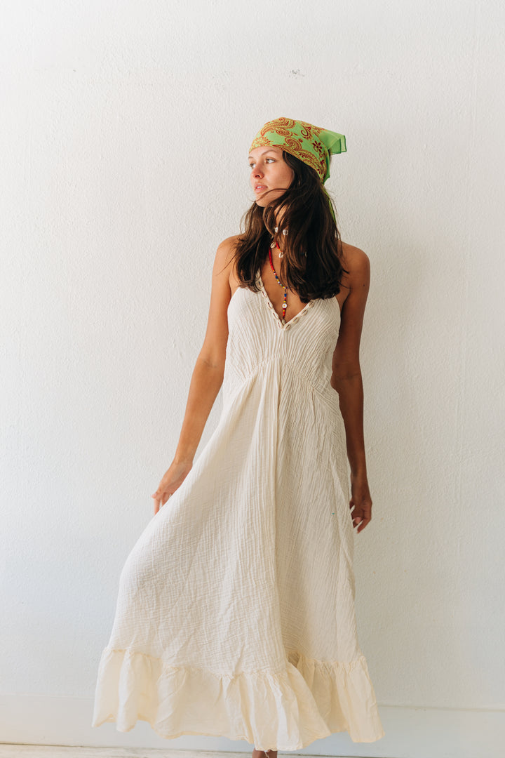 Cowrie Halter Maxi Dress