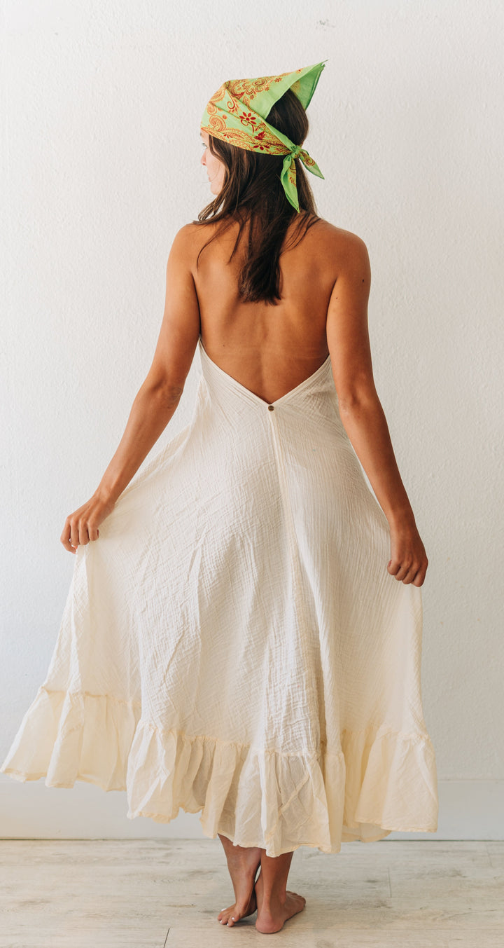 Cowrie Halter Maxi Dress