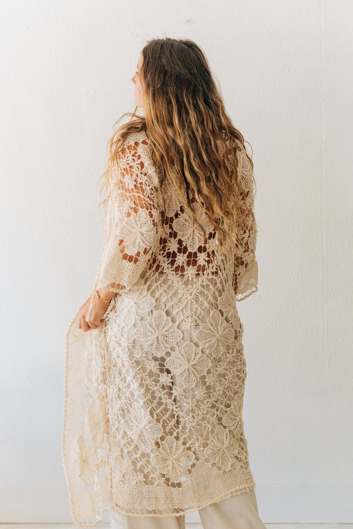 Hand-Woven Wave Cardigan