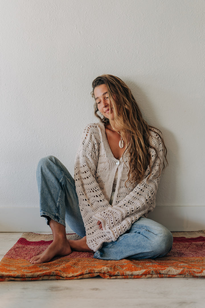 Slow Sunday Oversized Chenille Cardigan