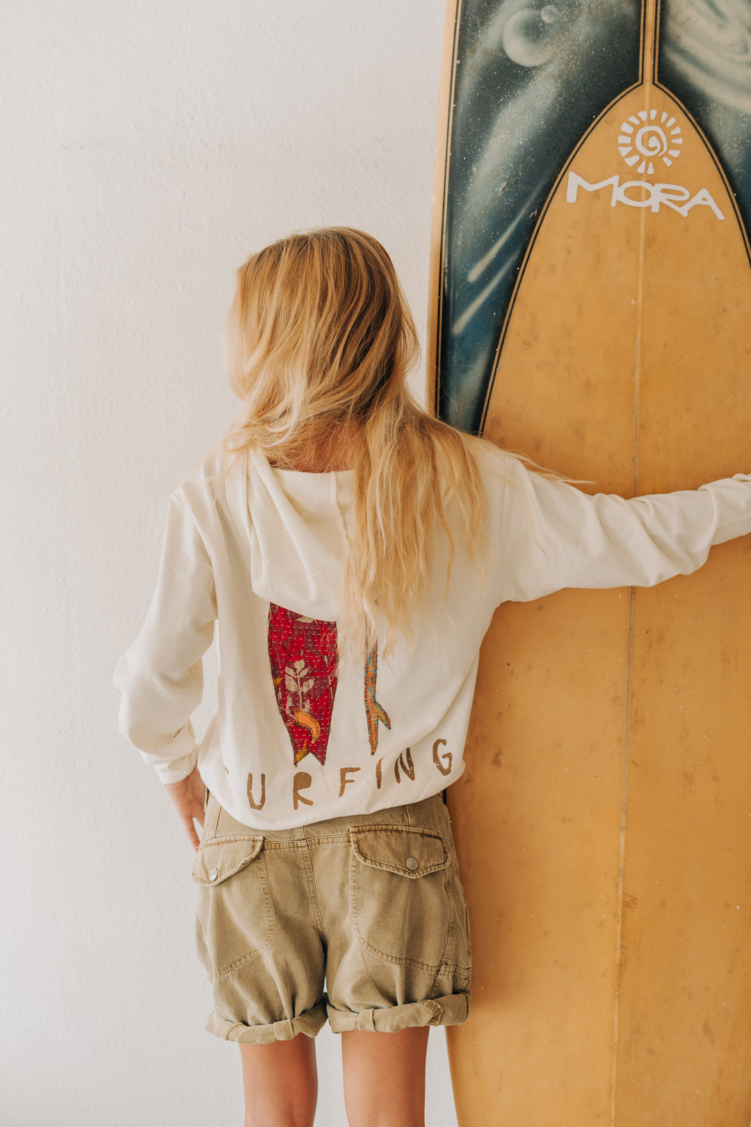 Soul Surf Kantha Appliqué Hoodie